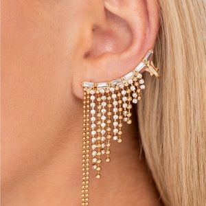 Gold rhinestone Earrings